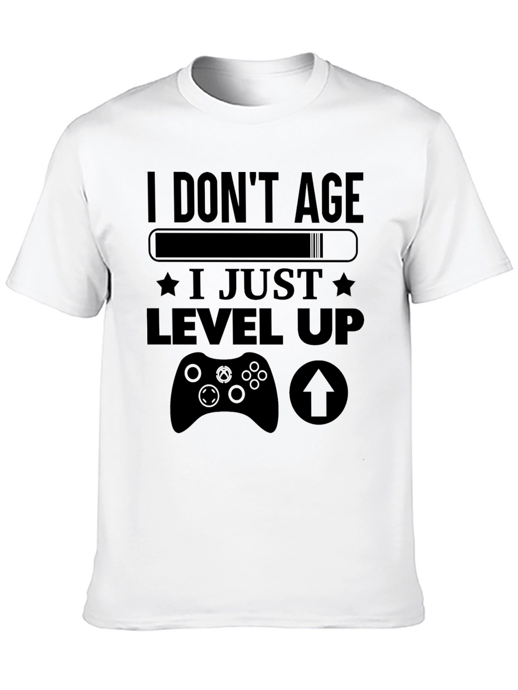 Gamer Level Up Black T-Shirt