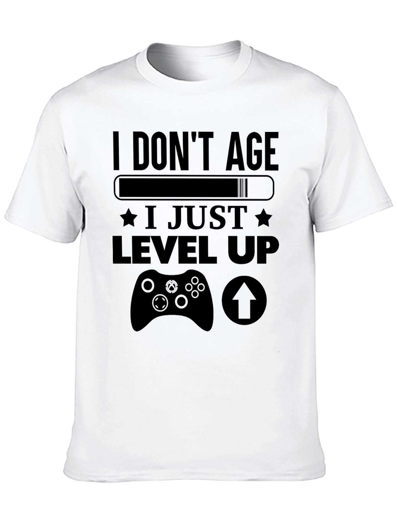 Gamer Level Up Black T-Shirt