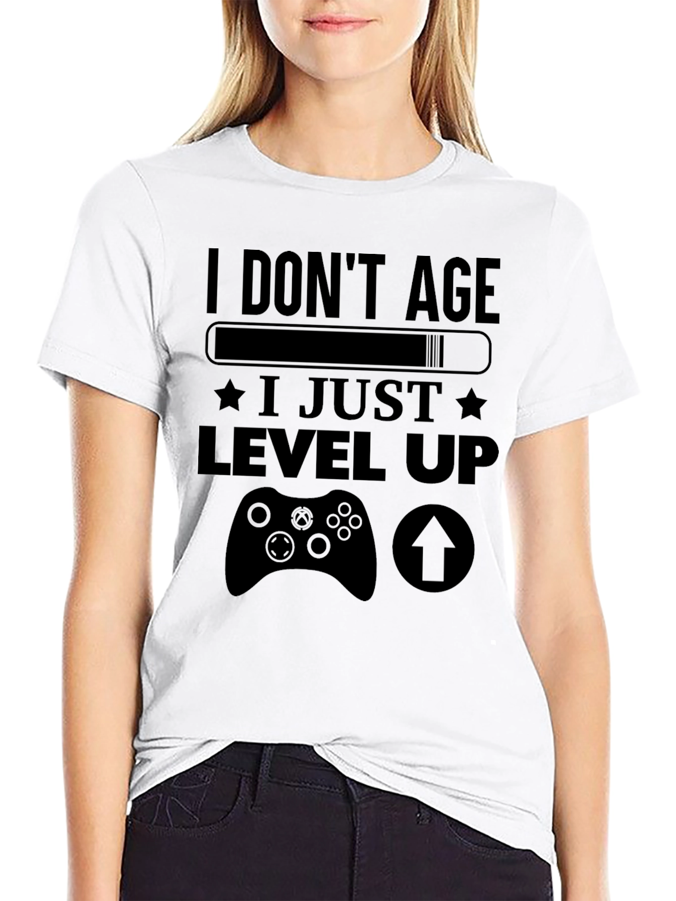 Gamer Level Up Black T-Shirt