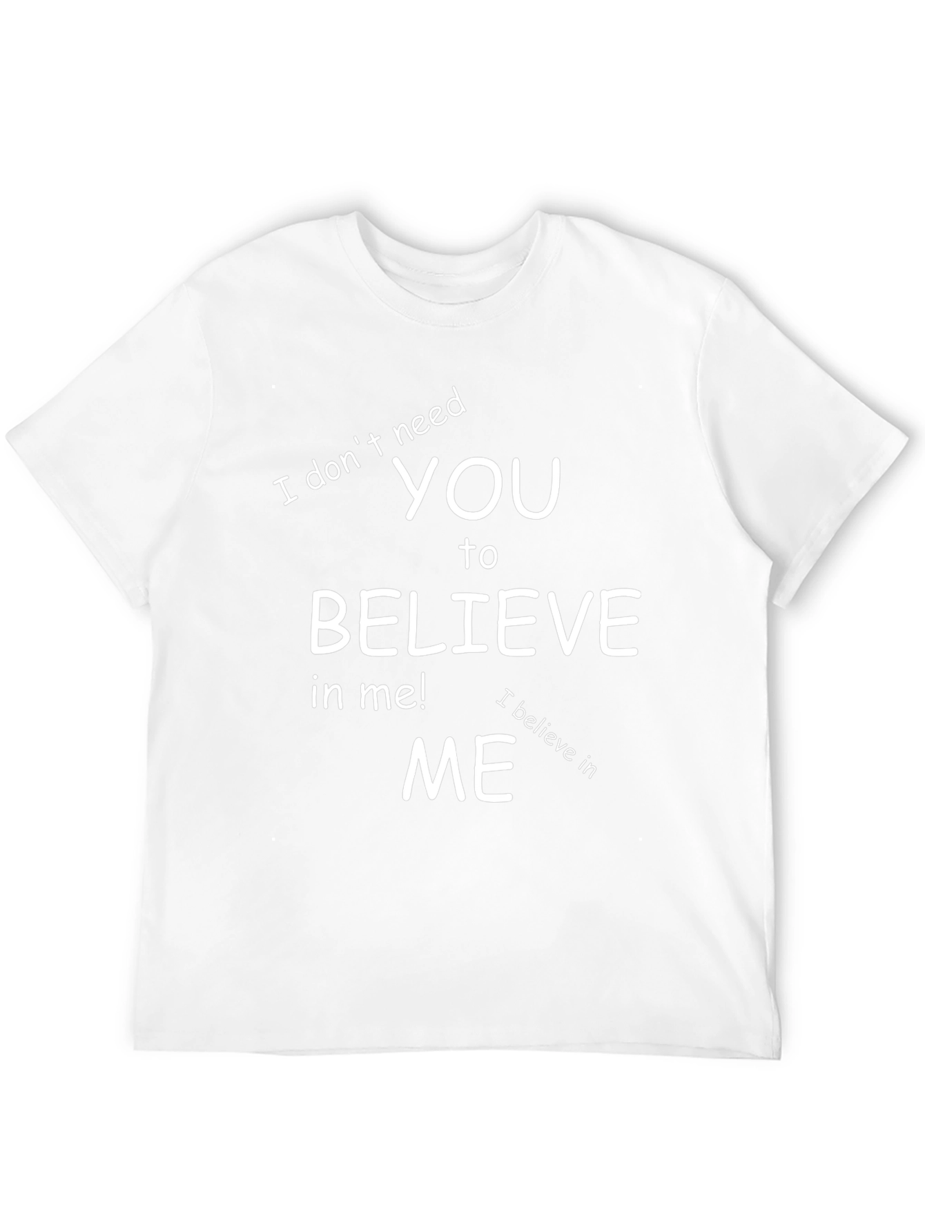 Believe in Me Black Graphic Tee