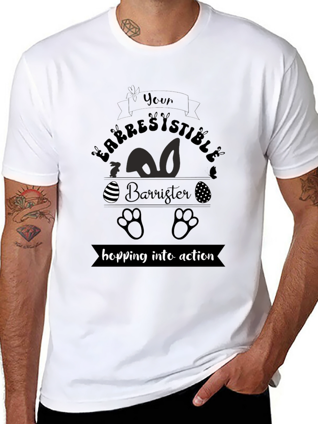 Irresistible Barrister Easter Bunny T-Shirt
