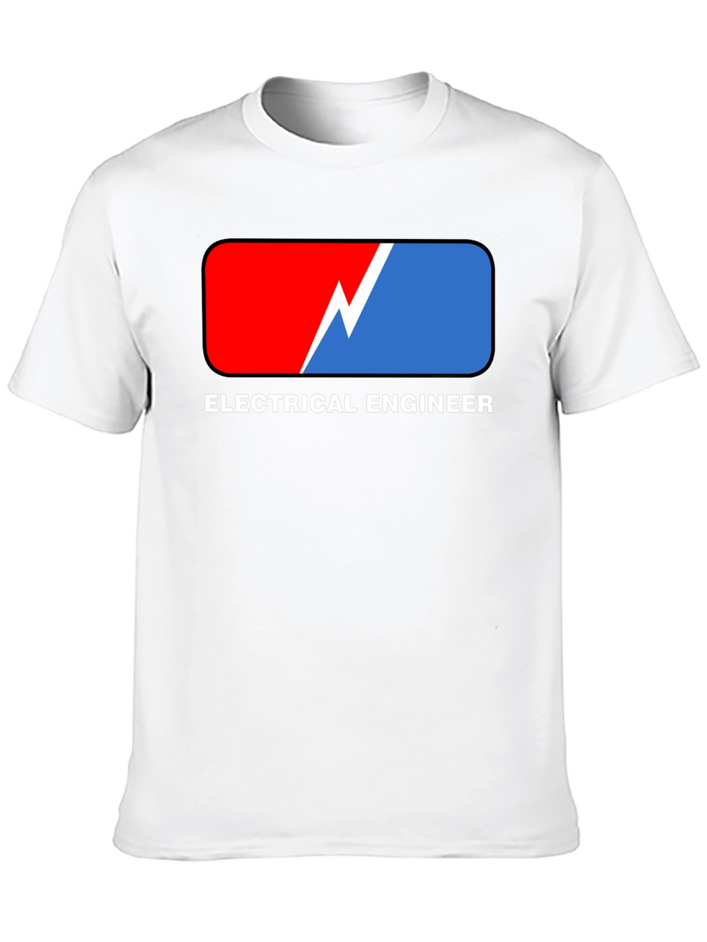 Electrical Engineer T-Shirt: Red & Blue Design