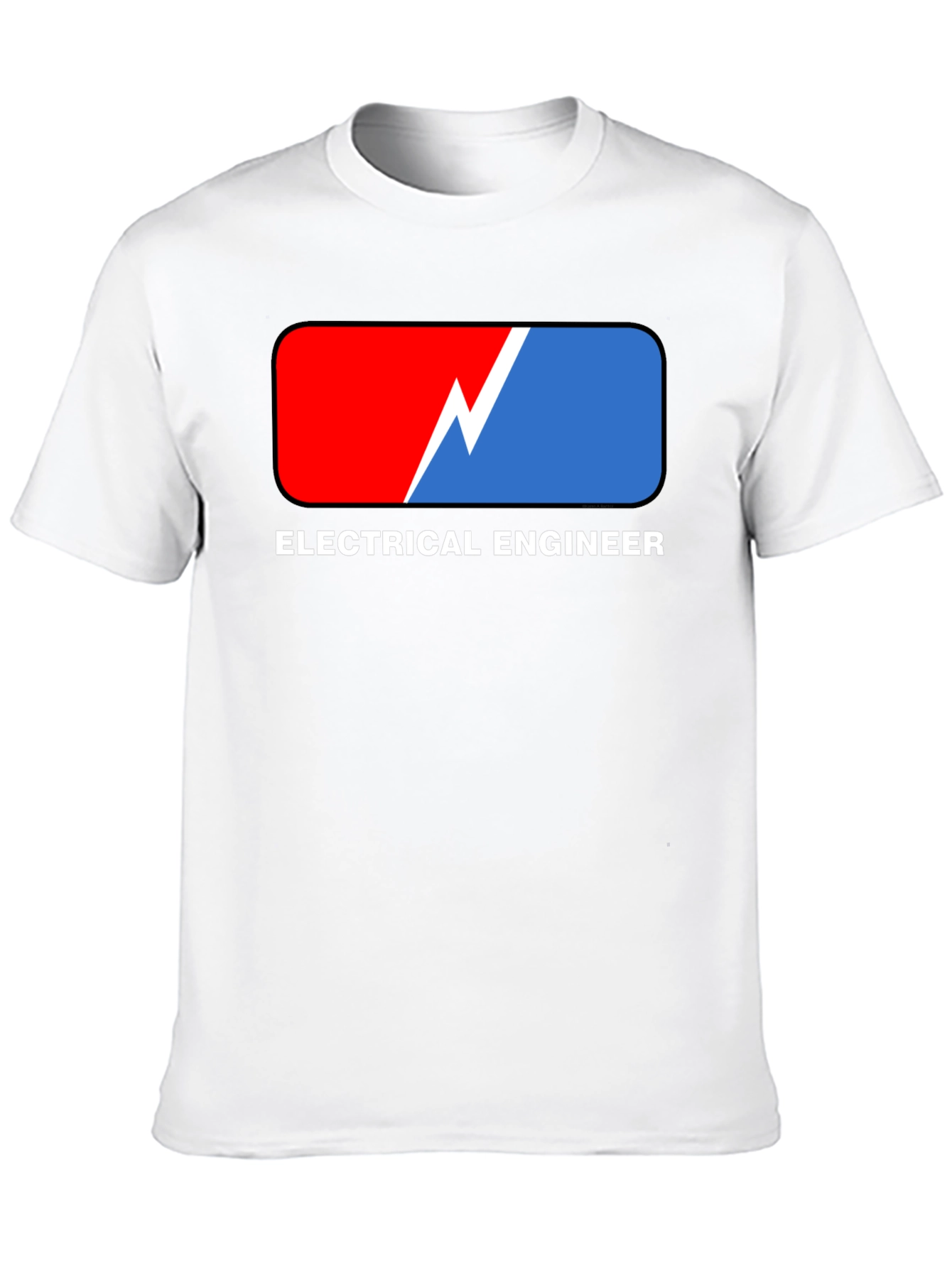 Electrical Engineer T-Shirt: Red & Blue Design