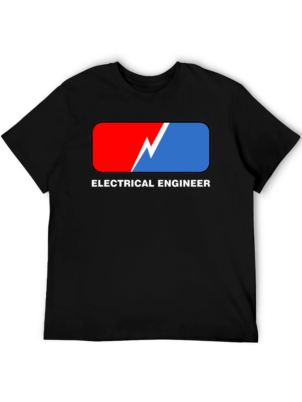 Electrical Engineer T-Shirt: Red & Blue Design