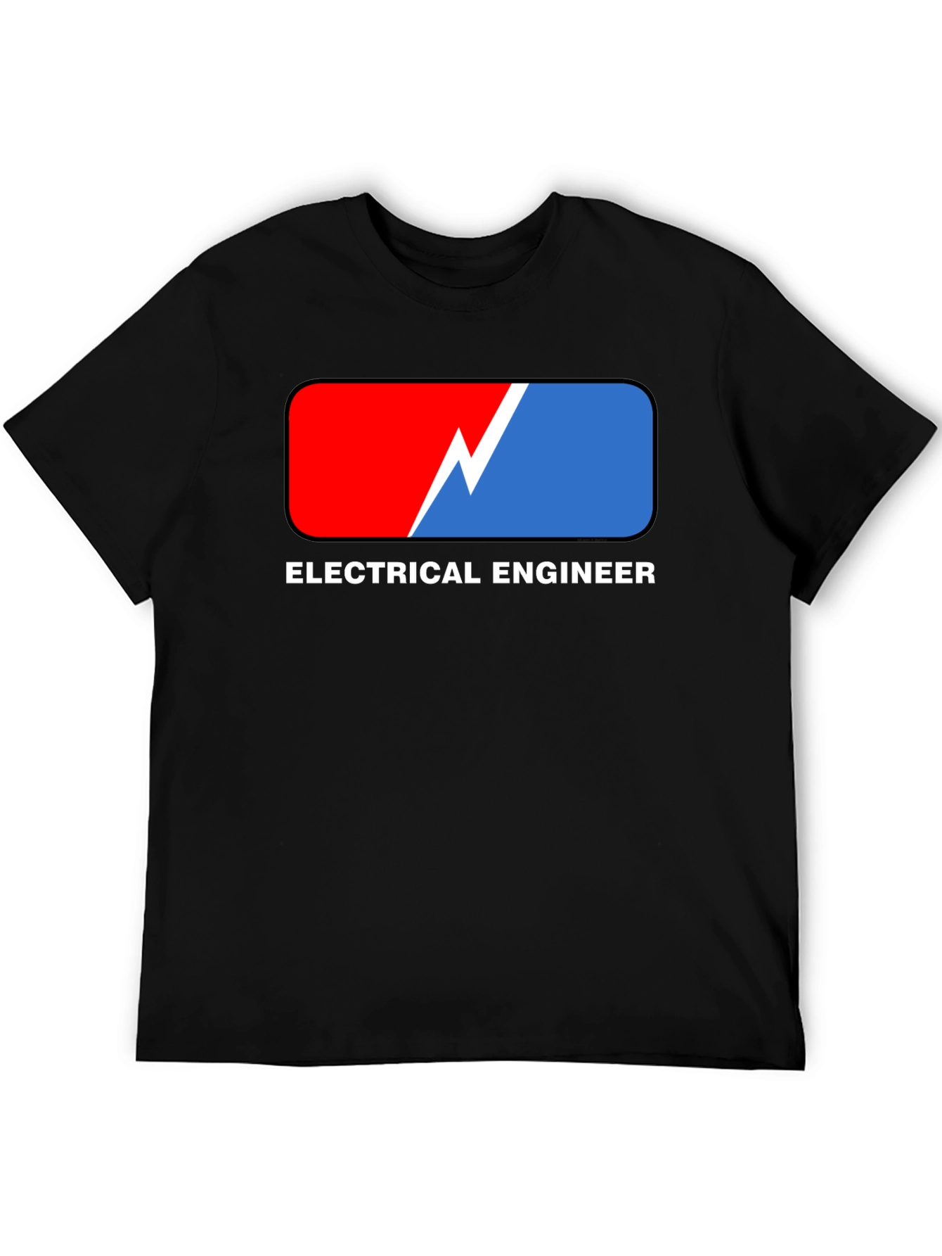 Electrical Engineer T-Shirt: Red & Blue Design
