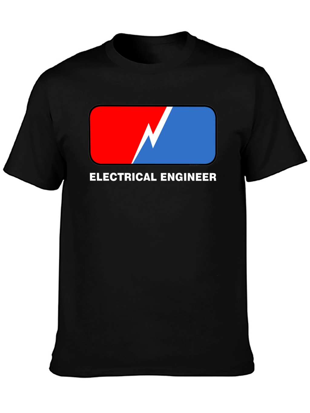 Electrical Engineer T-Shirt: Red & Blue Design