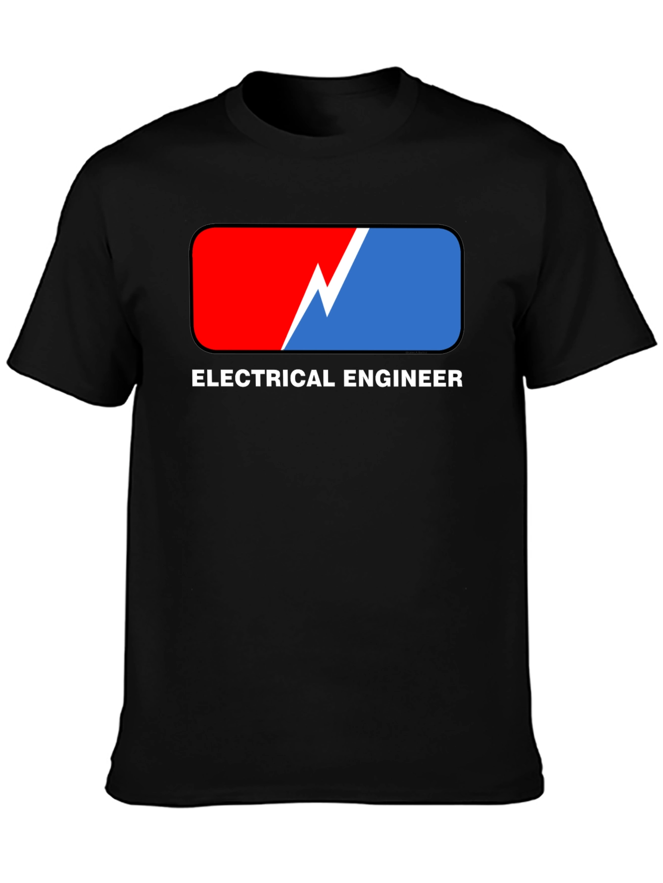 Electrical Engineer T-Shirt: Red & Blue Design