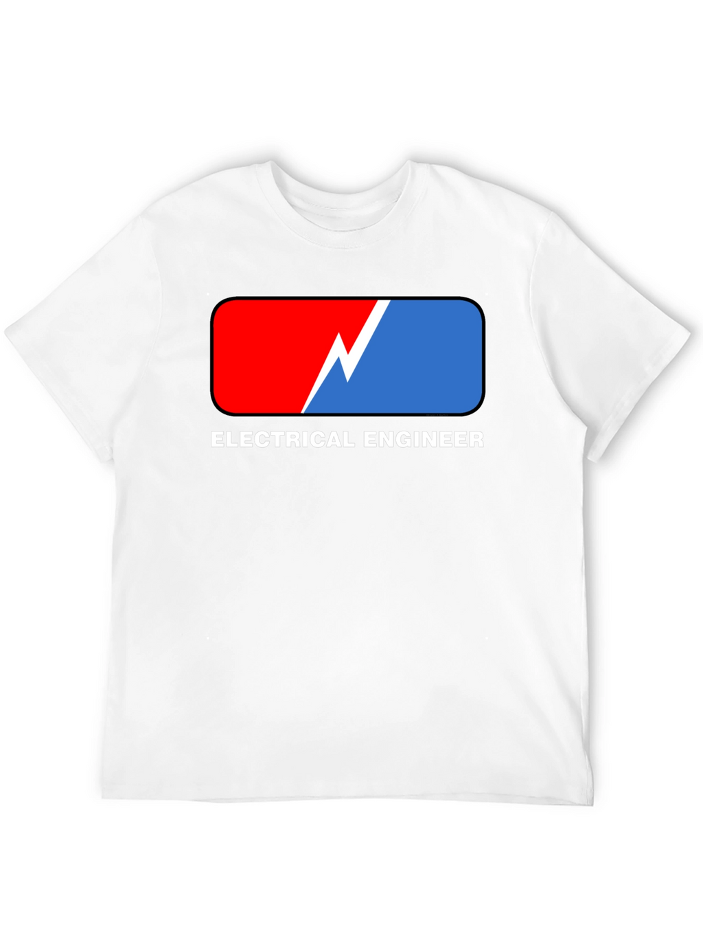 Electrical Engineer T-Shirt: Red & Blue Design