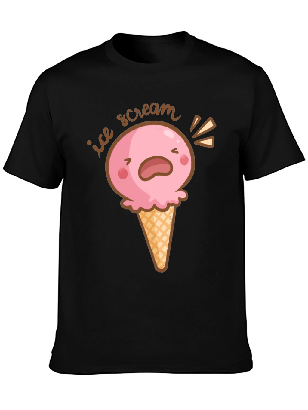 Ice Scream T-Shirt - Funny Cartoon Graphic Tee