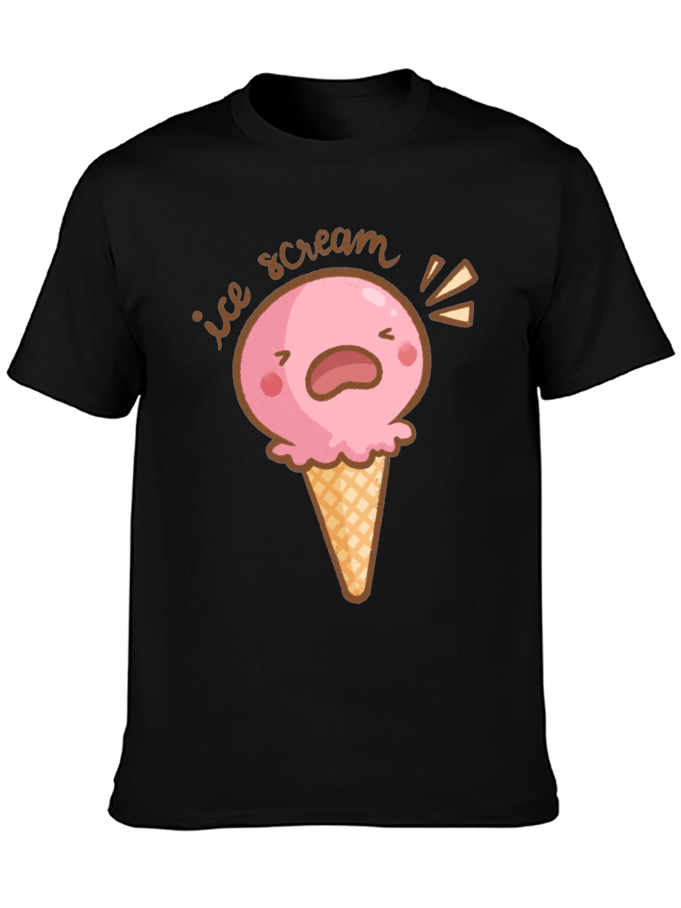 Ice Scream T-Shirt - Funny Cartoon Graphic Tee