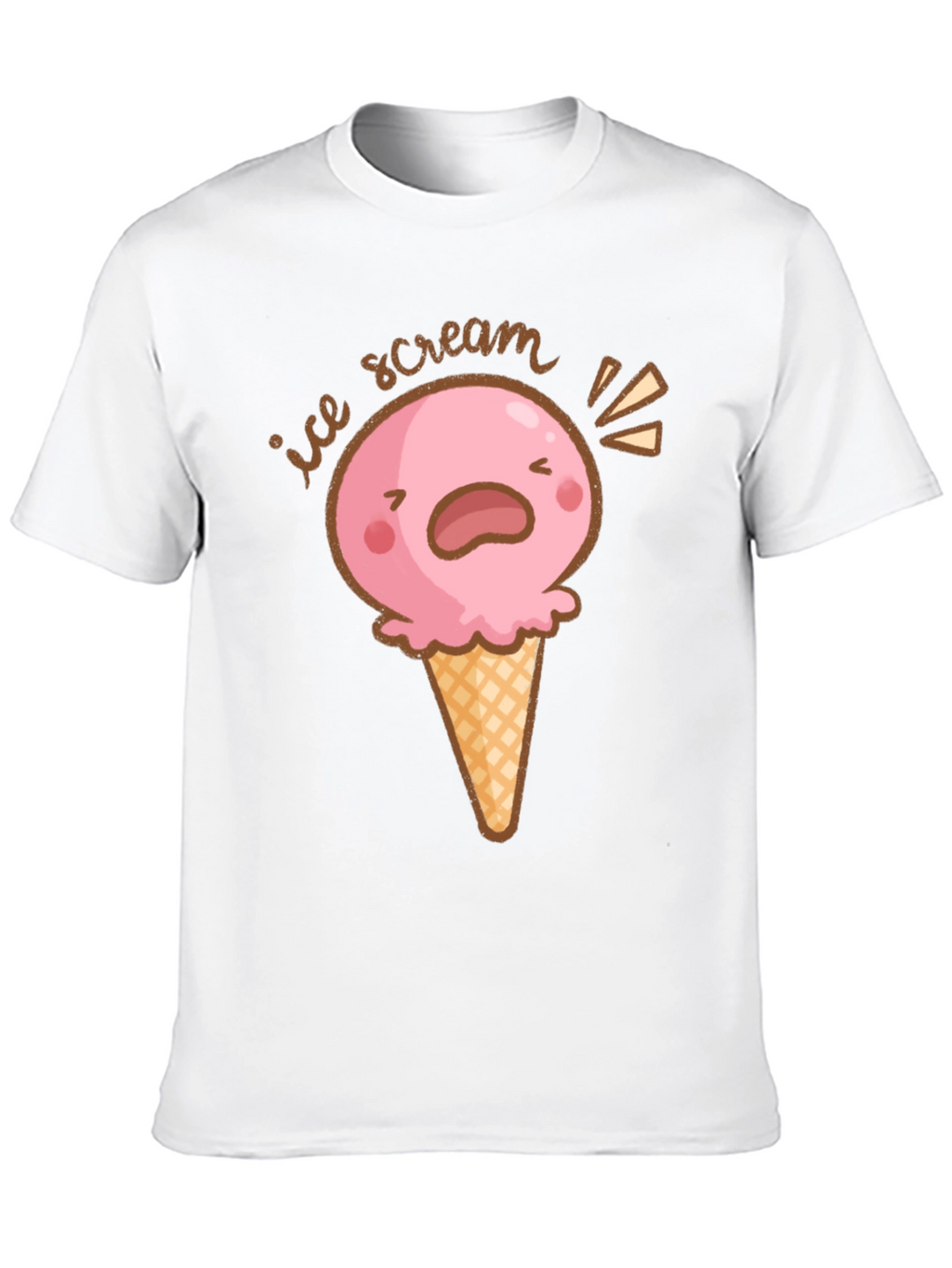 Ice Scream T-Shirt - Funny Cartoon Graphic Tee