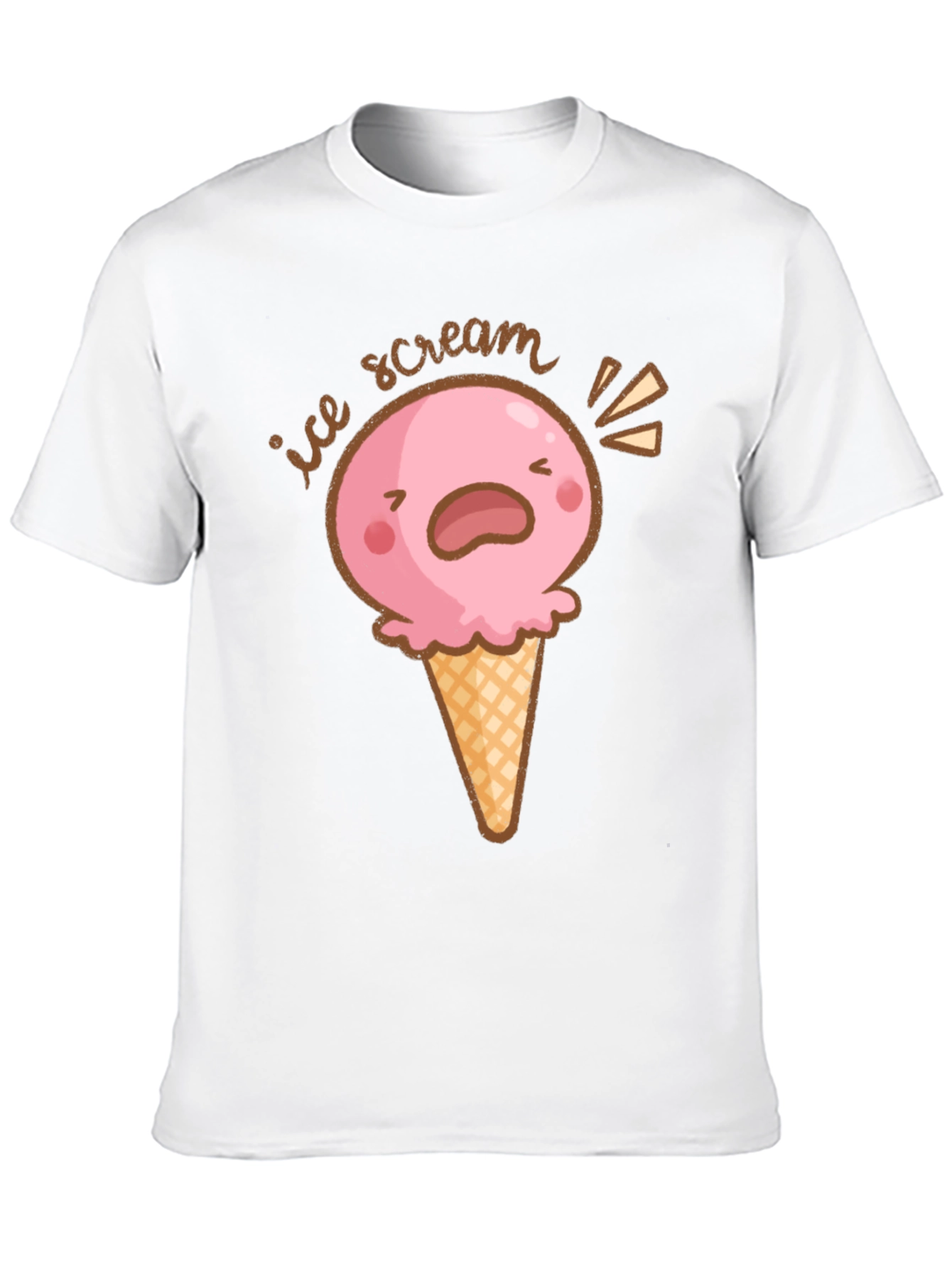 Ice Scream T-Shirt - Funny Cartoon Graphic Tee