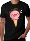 Ice Scream T-Shirt - Funny Cartoon Graphic Tee