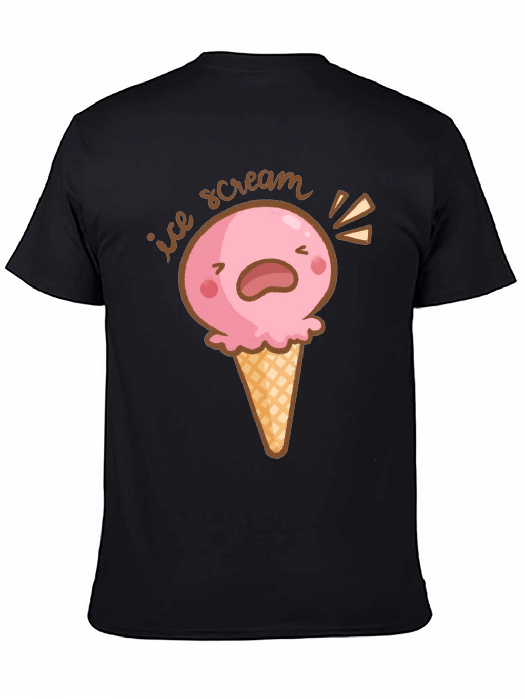 Ice Scream T-Shirt - Funny Cartoon Graphic Tee
