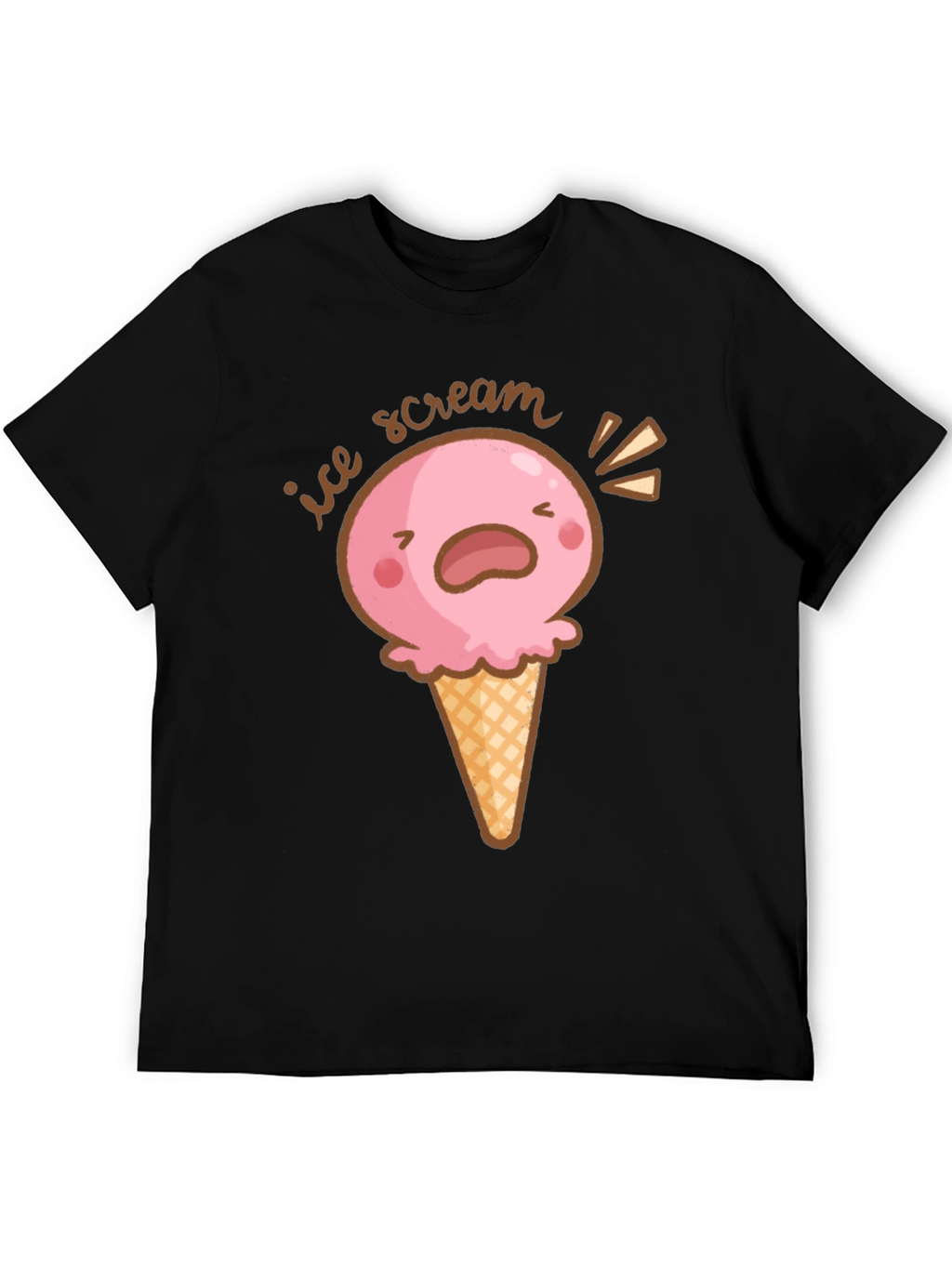 Ice Scream T-Shirt - Funny Cartoon Graphic Tee