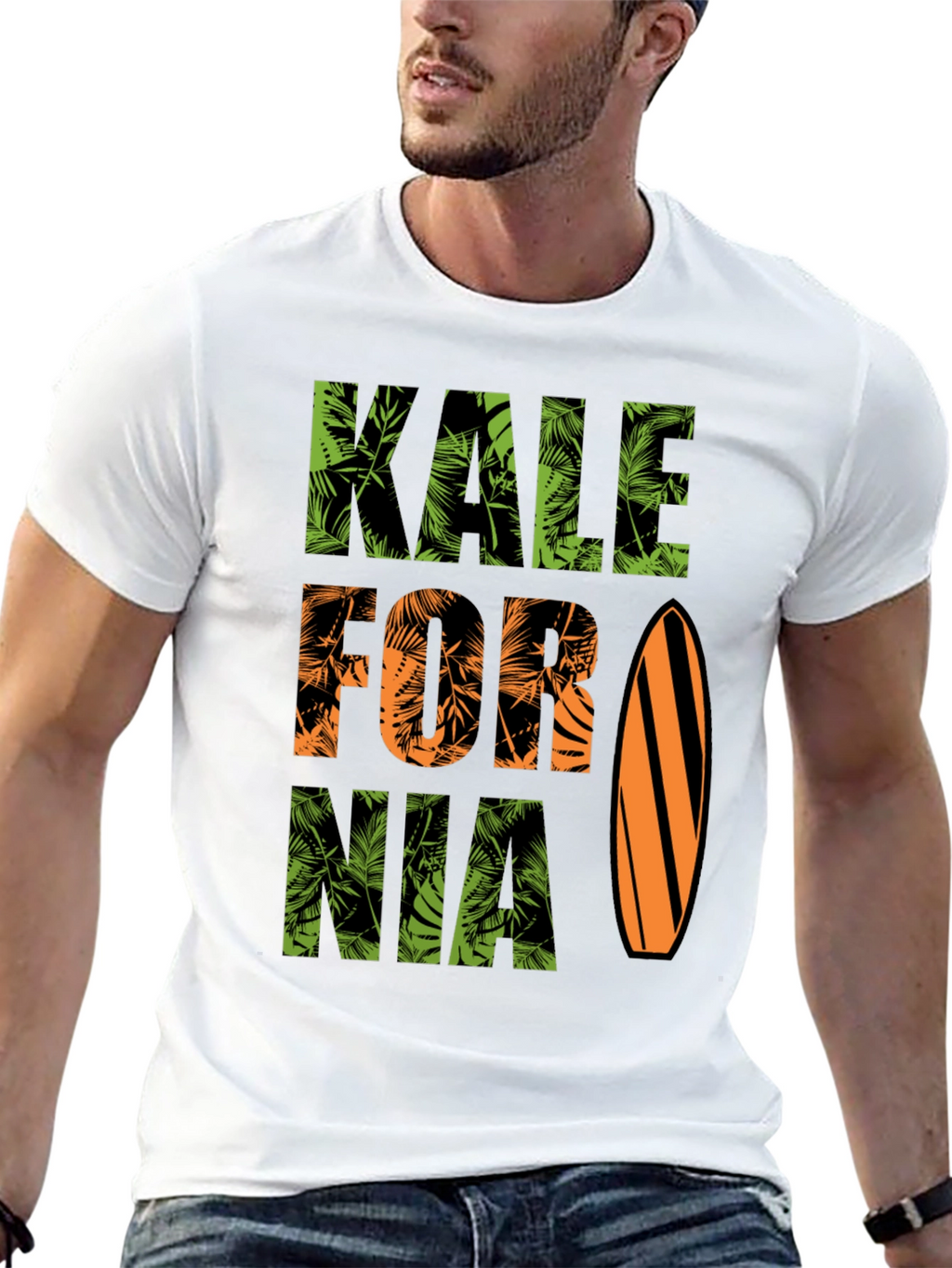 Kale-fornia Tropical Surf T-Shirt