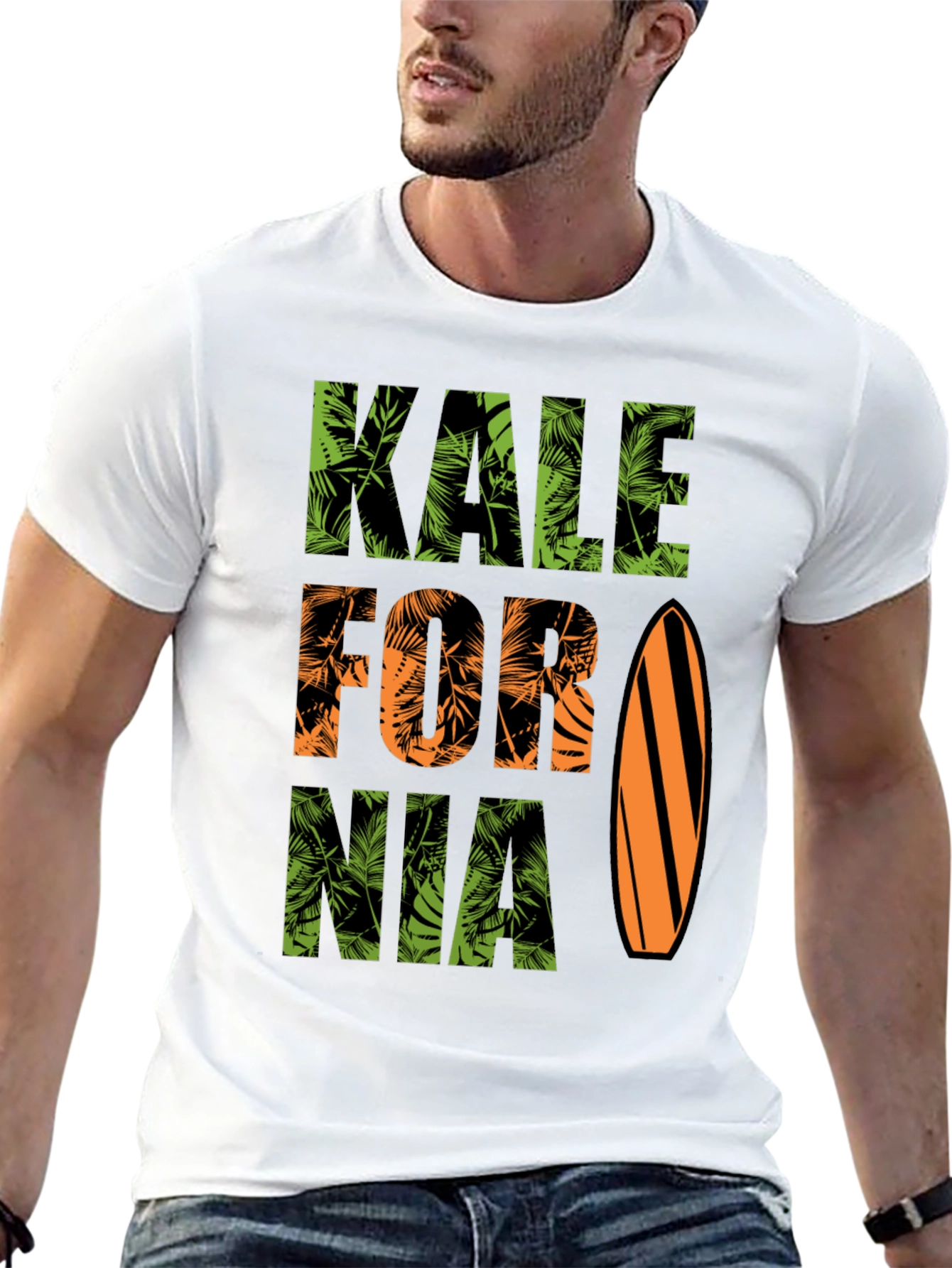 Kale-fornia Tropical Surf T-Shirt