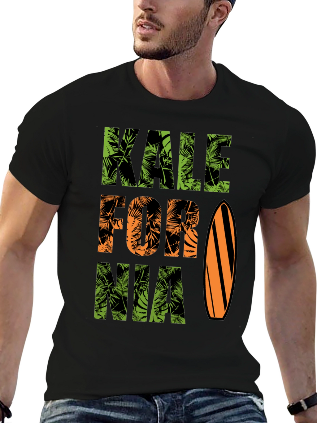 Kale-fornia Tropical Surf T-Shirt
