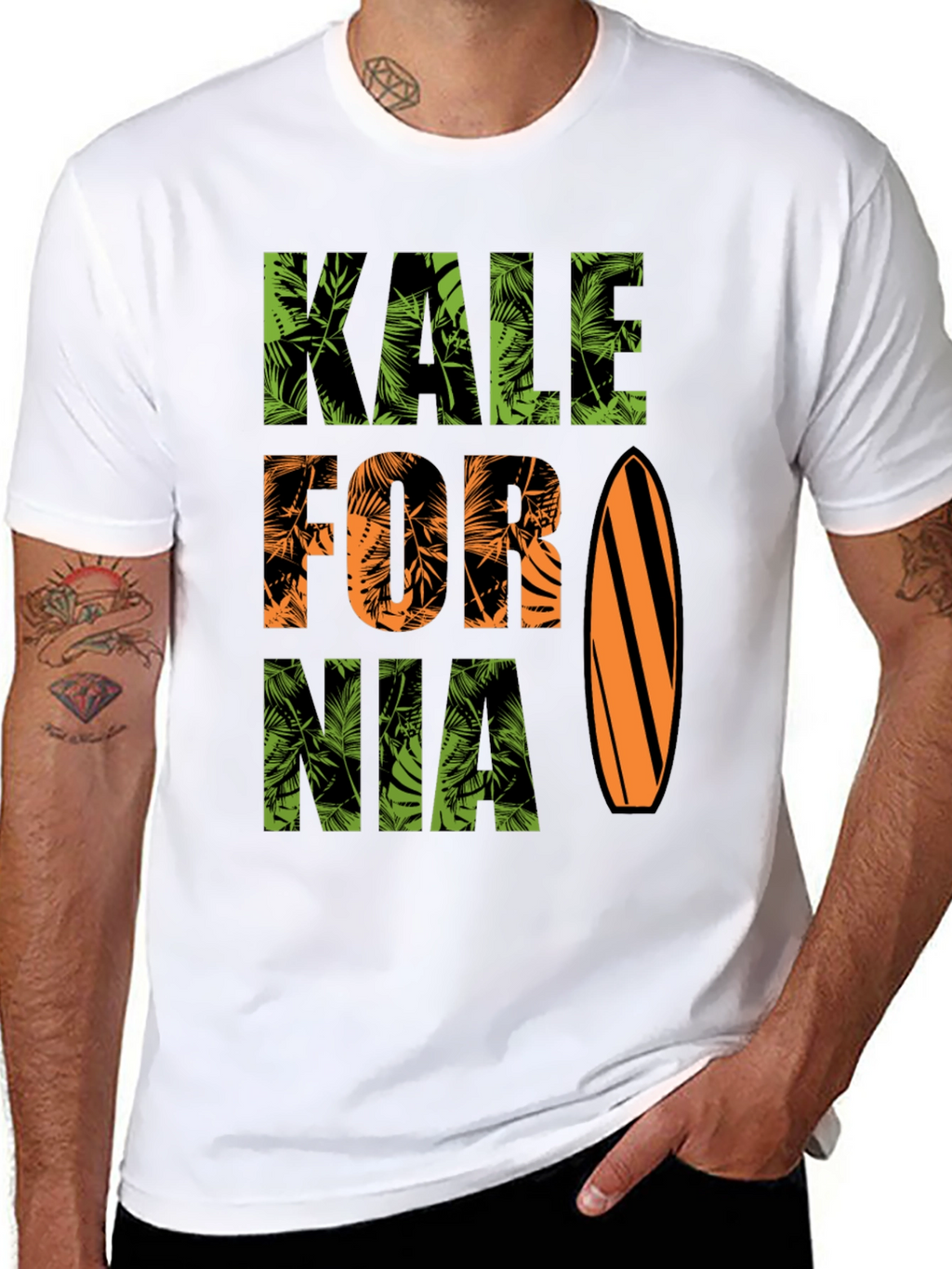 Kale-fornia Tropical Surf T-Shirt