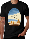 Autumn Landscape Graphic Tee - Nature Inspired Design