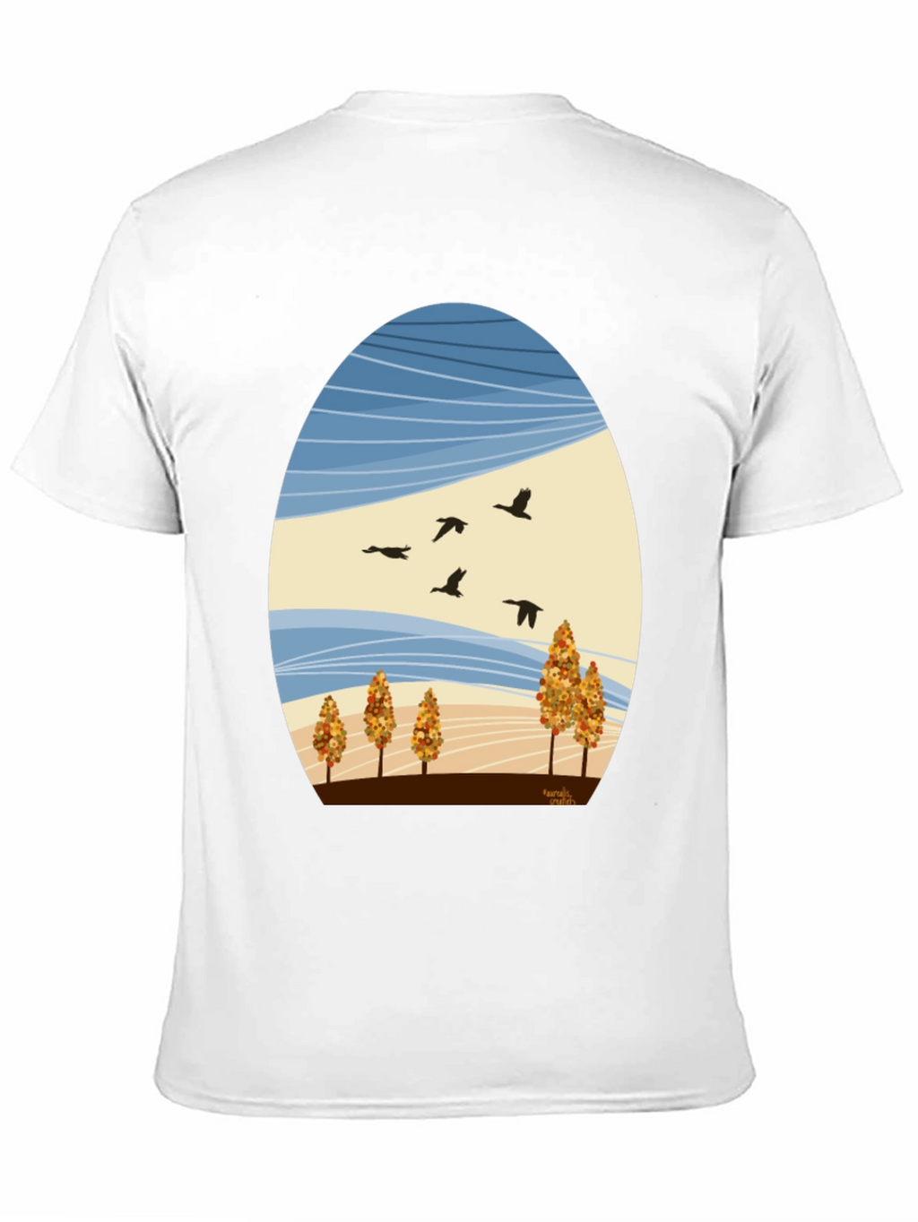 Autumn Landscape Graphic Tee - Nature Inspired Design
