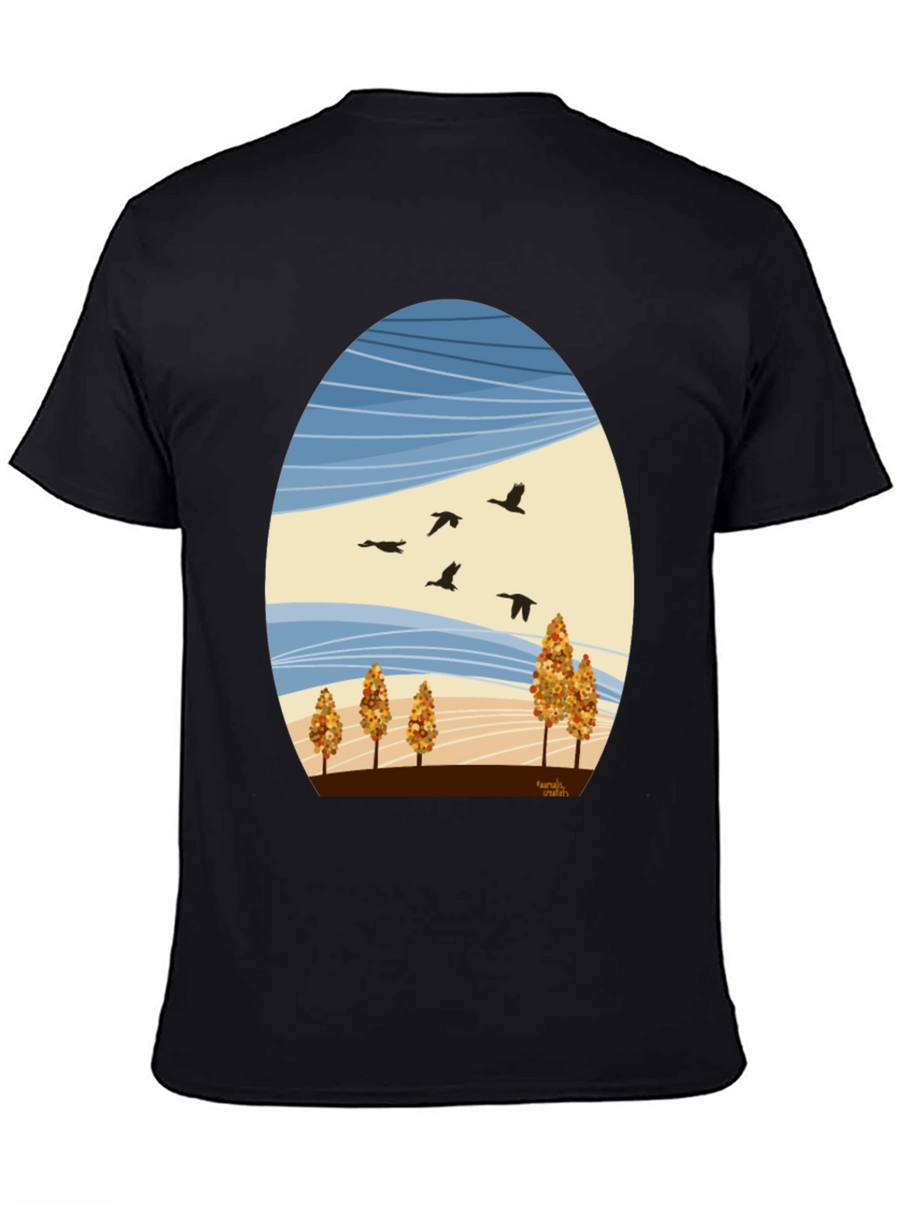 Autumn Landscape Graphic Tee - Nature Inspired Design