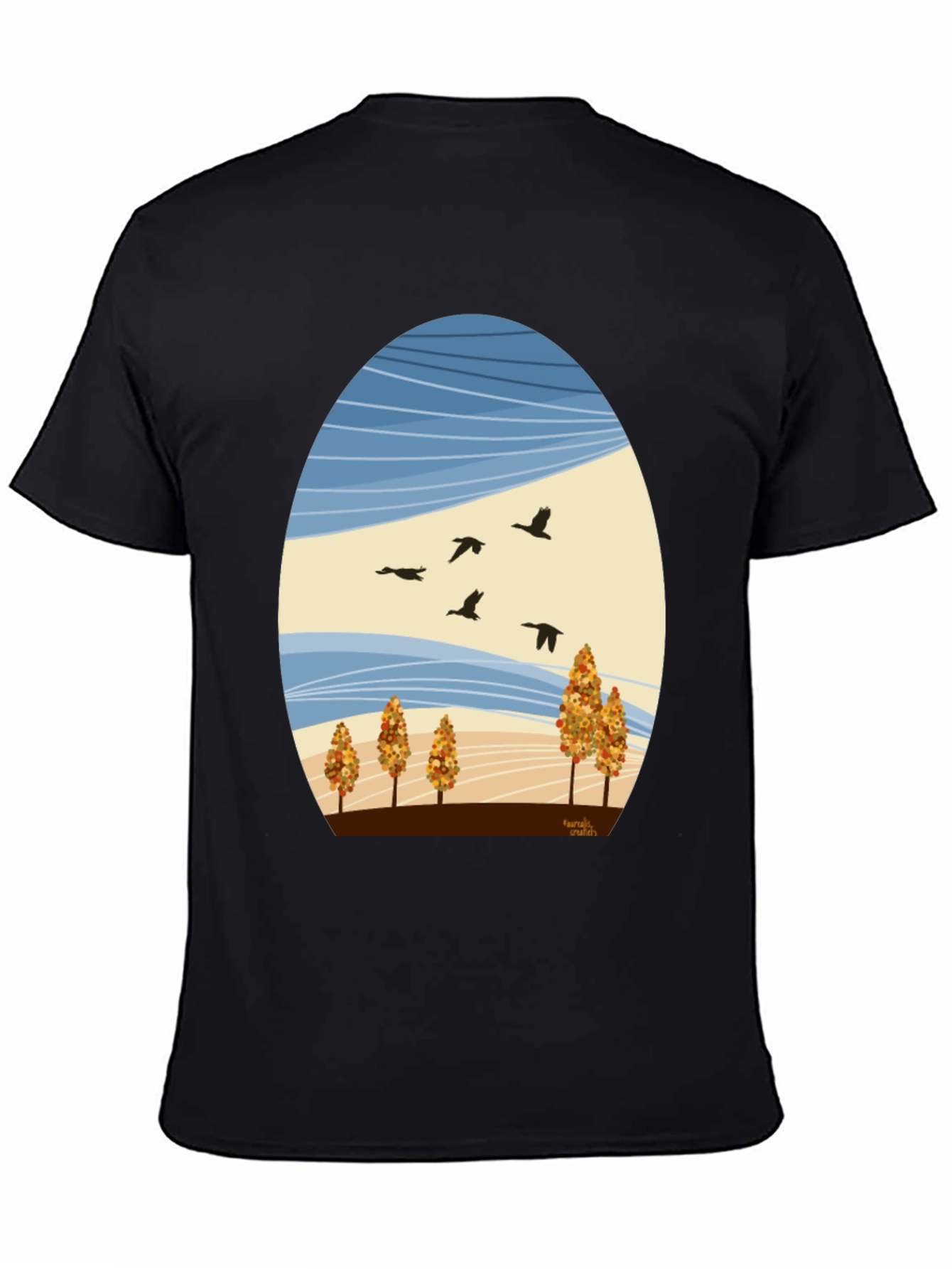 Autumn Landscape Graphic Tee - Nature Inspired Design