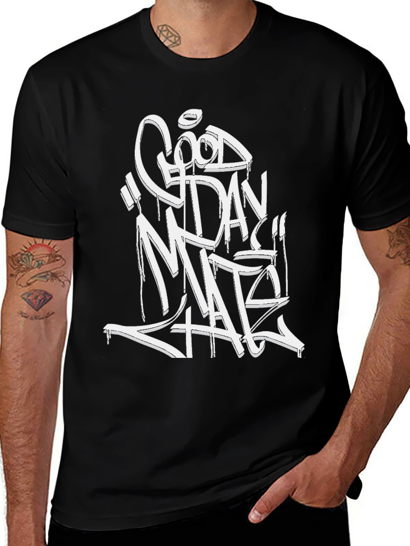 Good Day Hate Mens Graphic Tee - Black