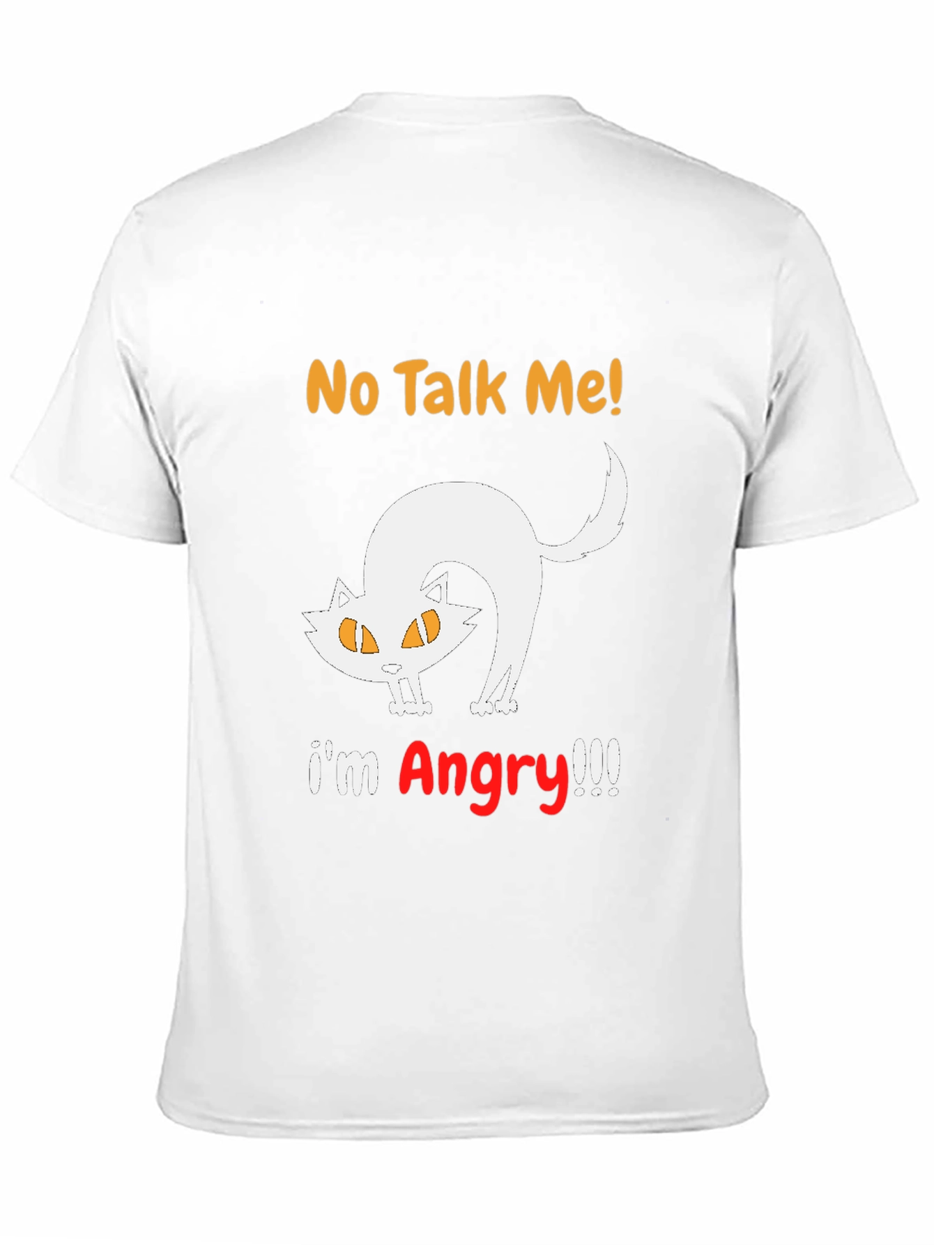 No Talk Me Im Angry Cat T-Shirt