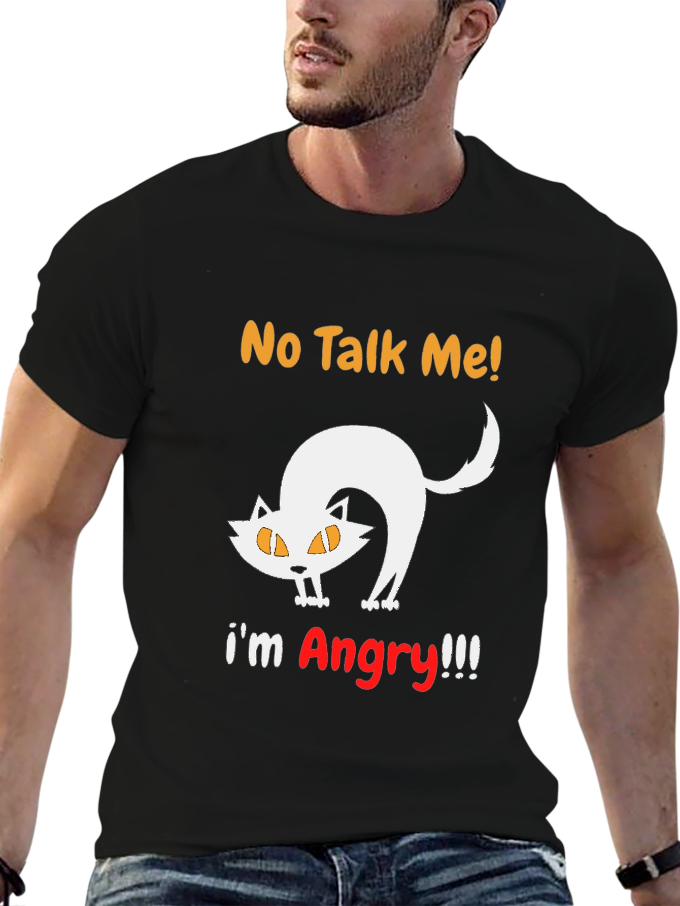 No Talk Me Im Angry Cat T-Shirt