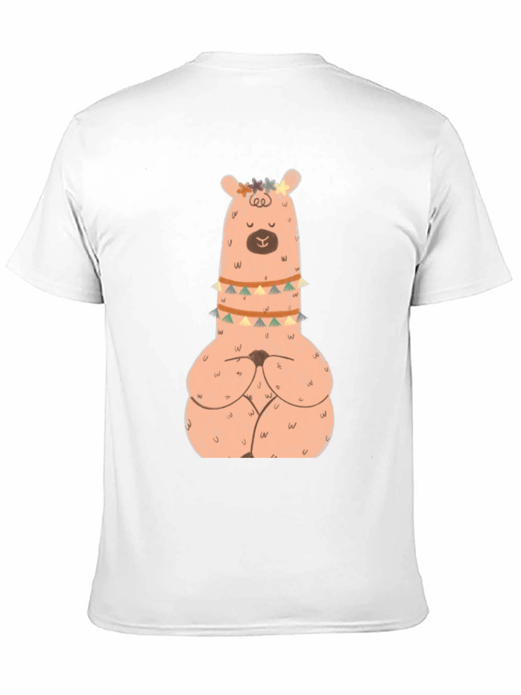 Meditating Llama Graphic T-Shirt - Black