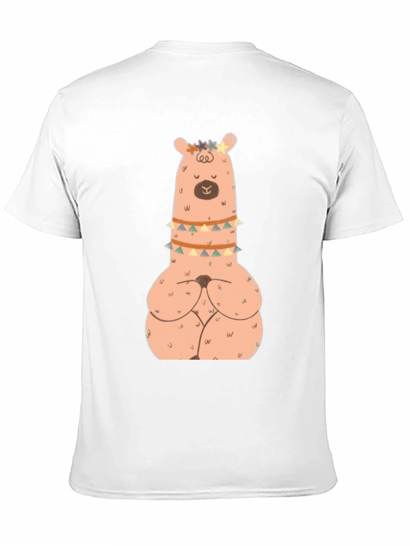 Meditating Llama Graphic T-Shirt - Black