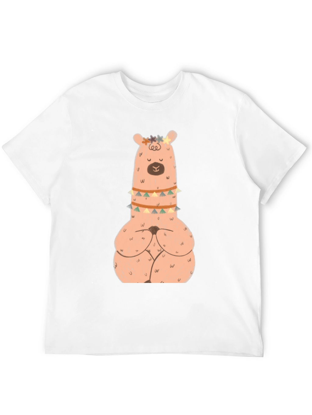 Meditating Llama Graphic T-Shirt - Black