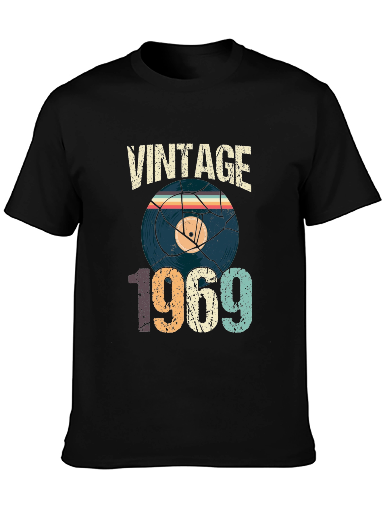 Vintage 1969 Record Graphic T-Shirt