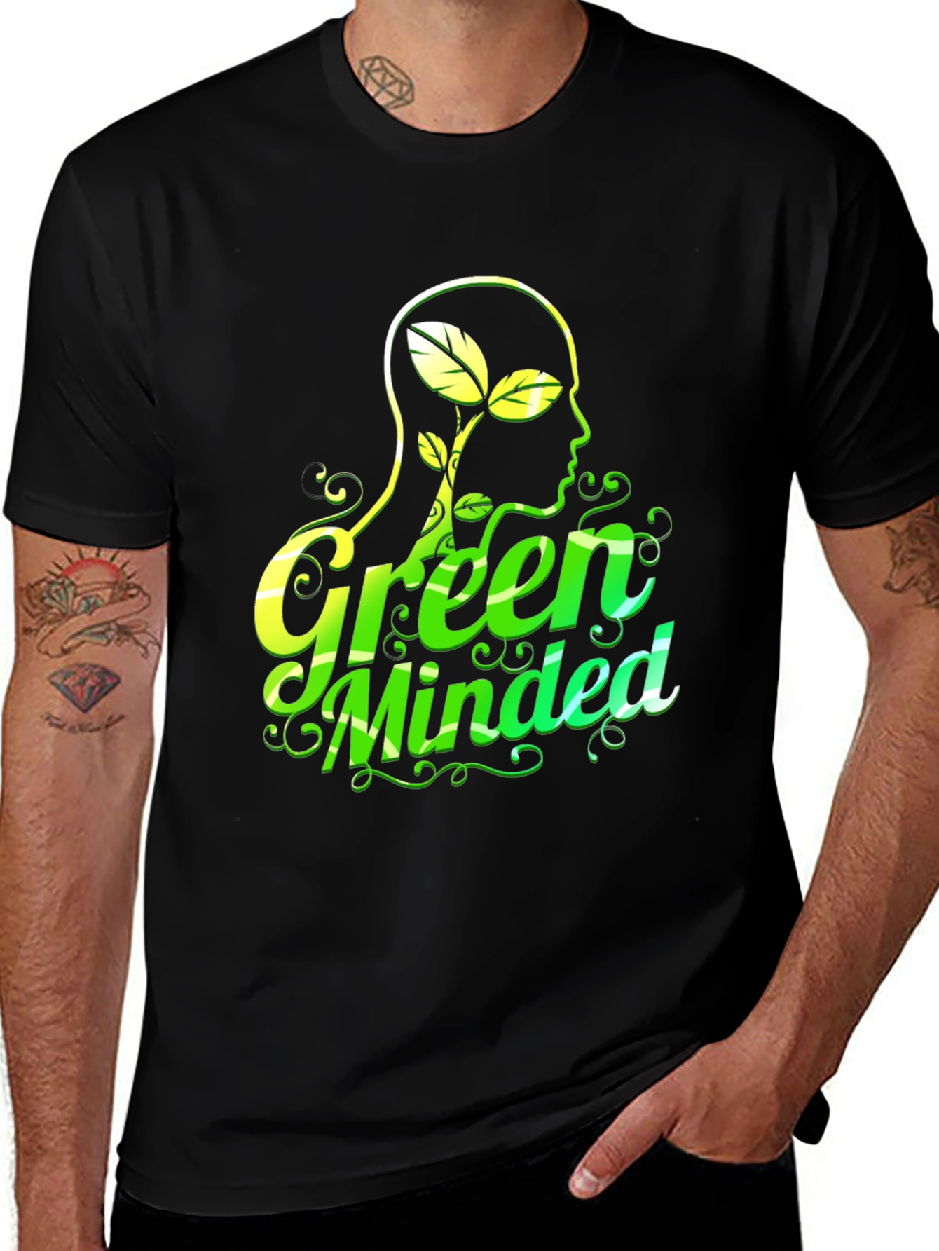 Eco-Conscious Graphic Tee - Green Minded