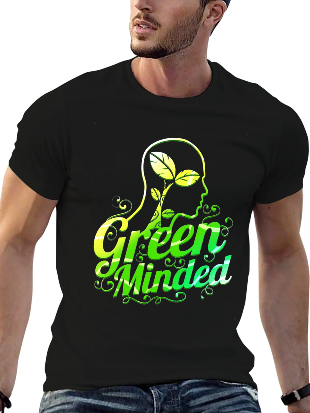 Eco-Conscious Graphic Tee - Green Minded