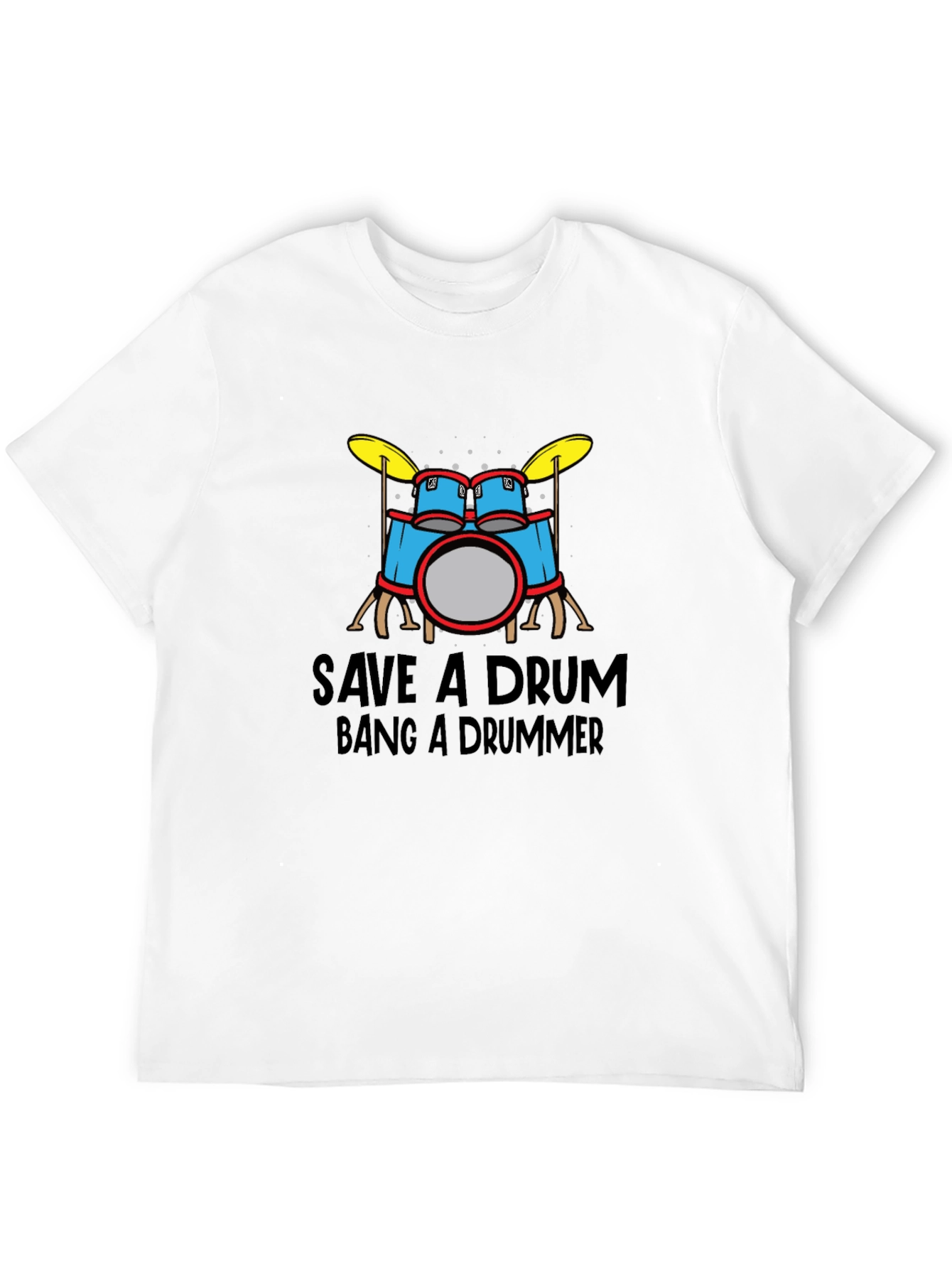 Save a Drum Bang a Drummer Graphic Tee