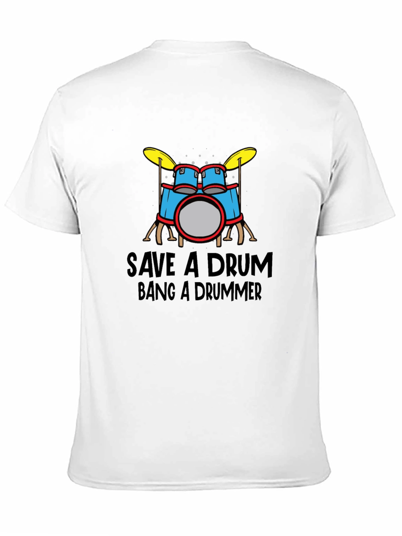 Save a Drum Bang a Drummer Graphic Tee