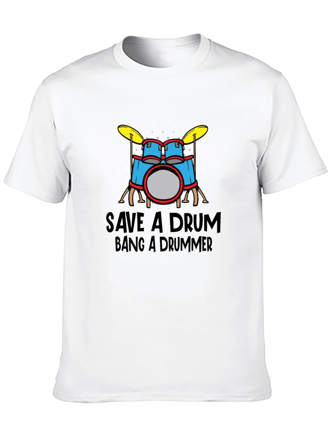 Save a Drum Bang a Drummer Graphic Tee
