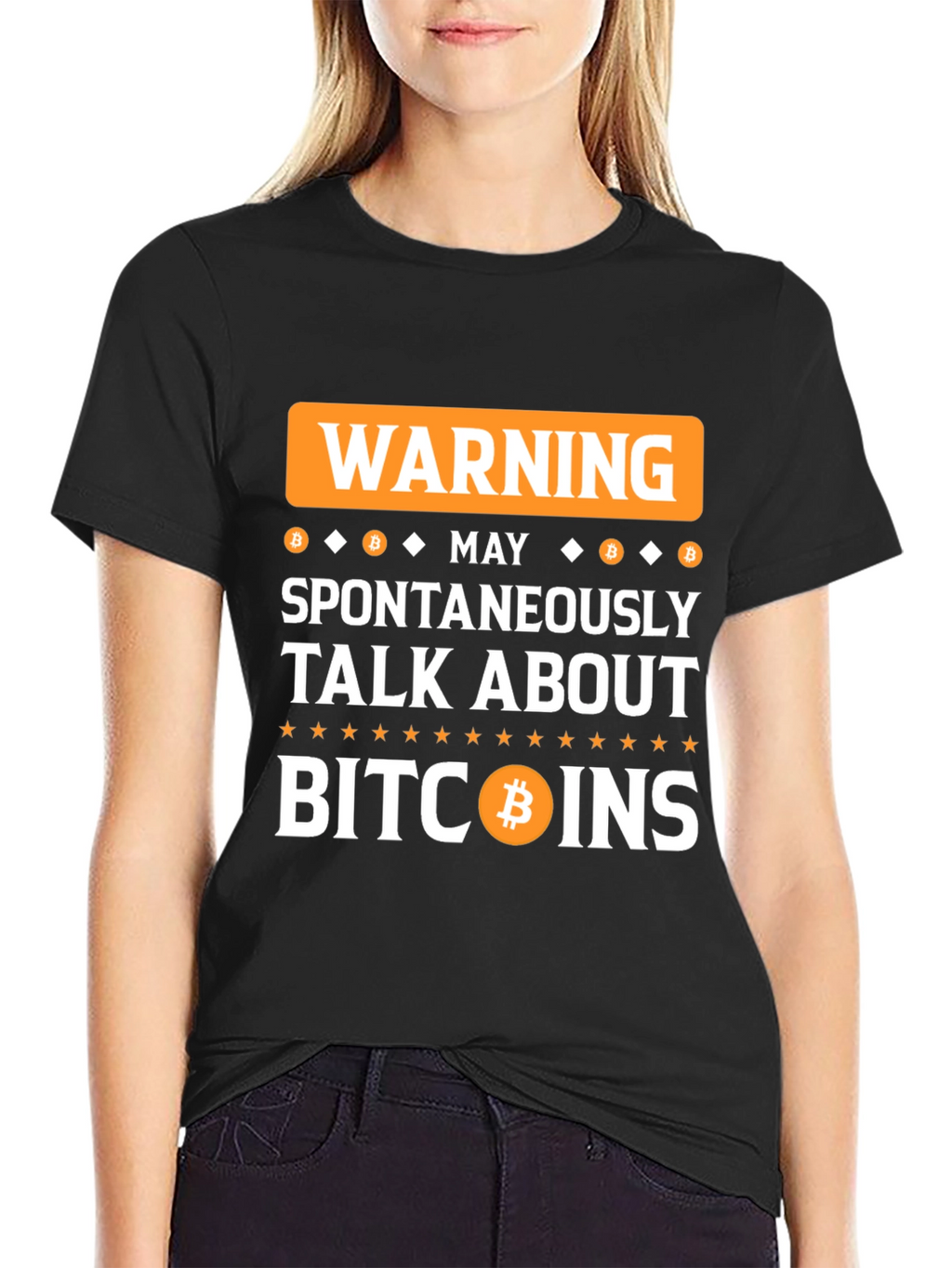 Warning Bitcoin Talk T-Shirt