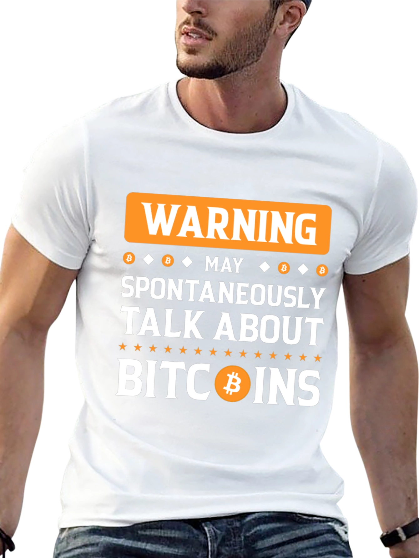 Warning Bitcoin Talk T-Shirt
