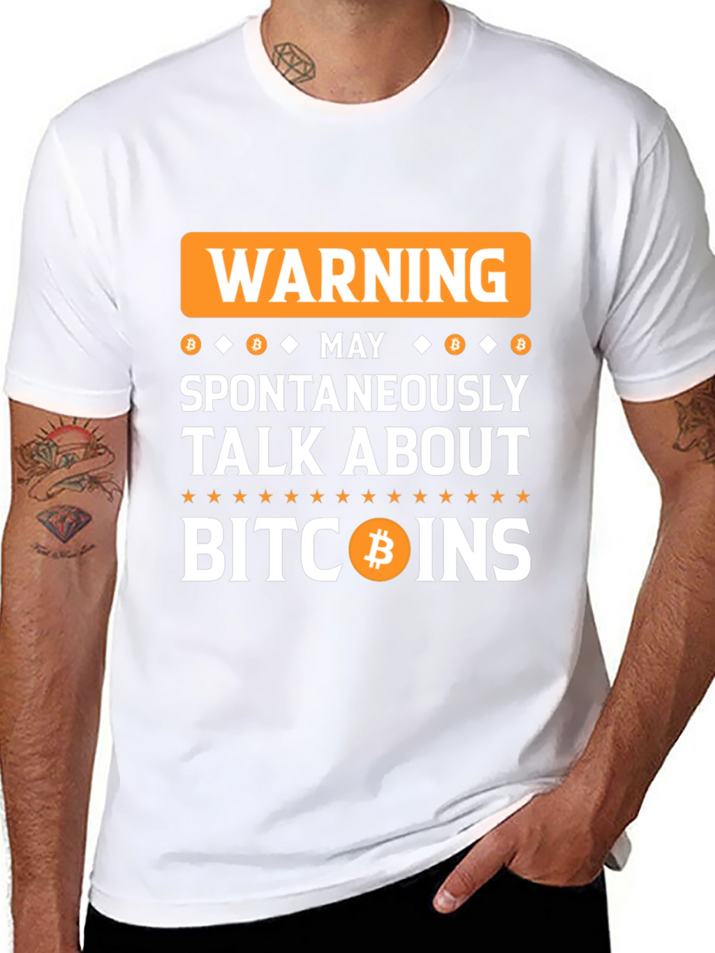 Warning Bitcoin Talk T-Shirt