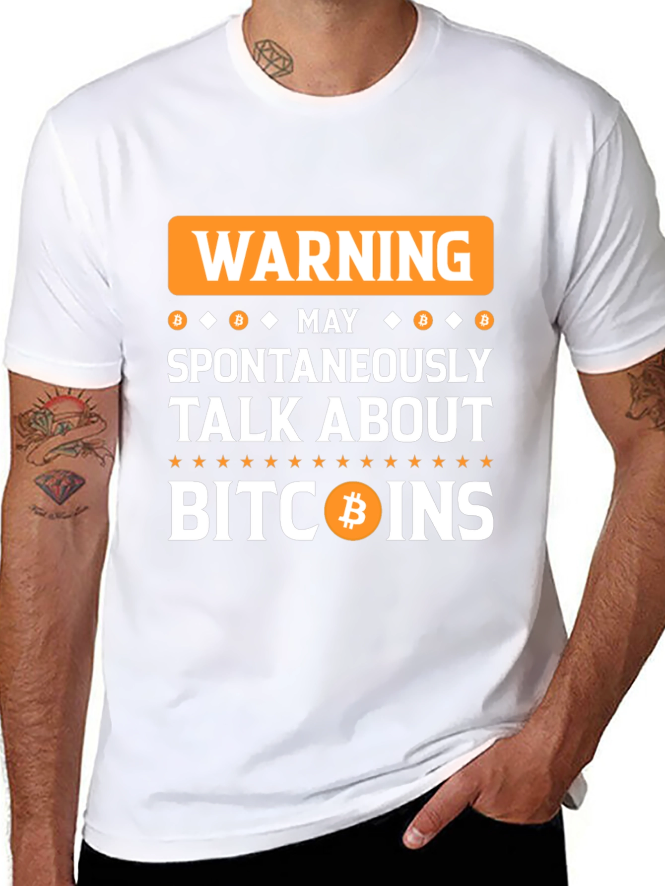 Warning Bitcoin Talk T-Shirt