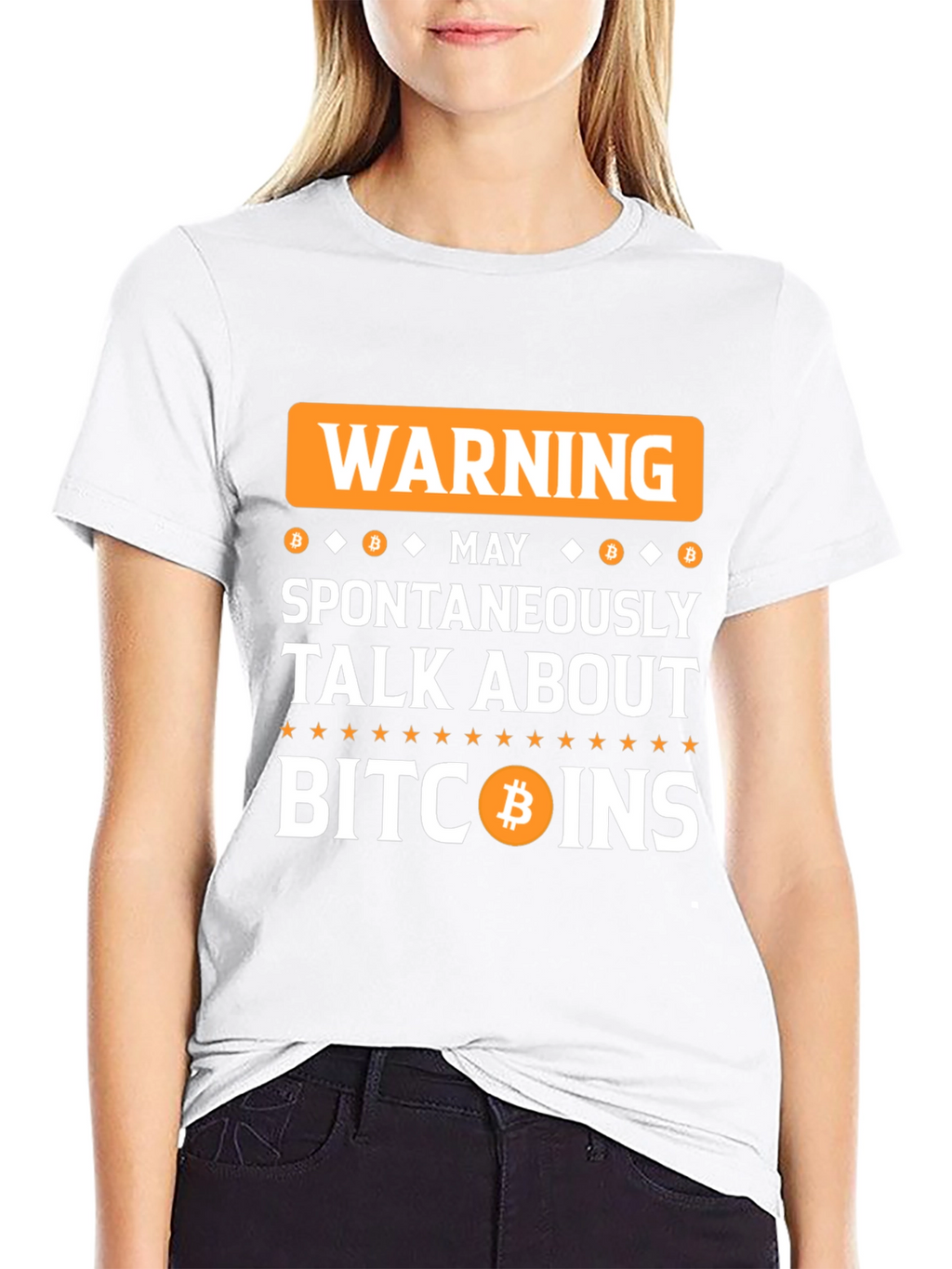 Warning Bitcoin Talk T-Shirt