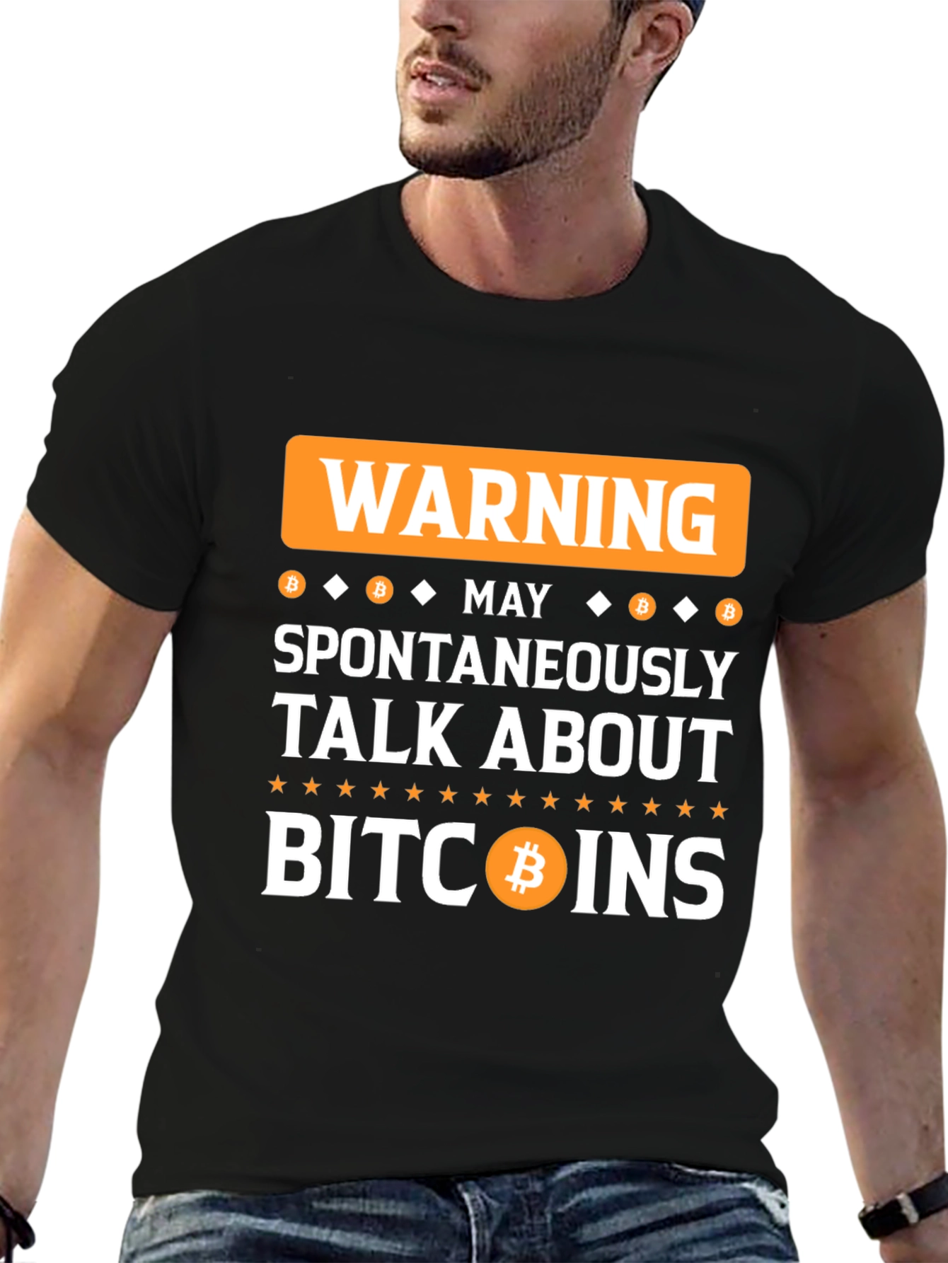 Warning Bitcoin Talk T-Shirt
