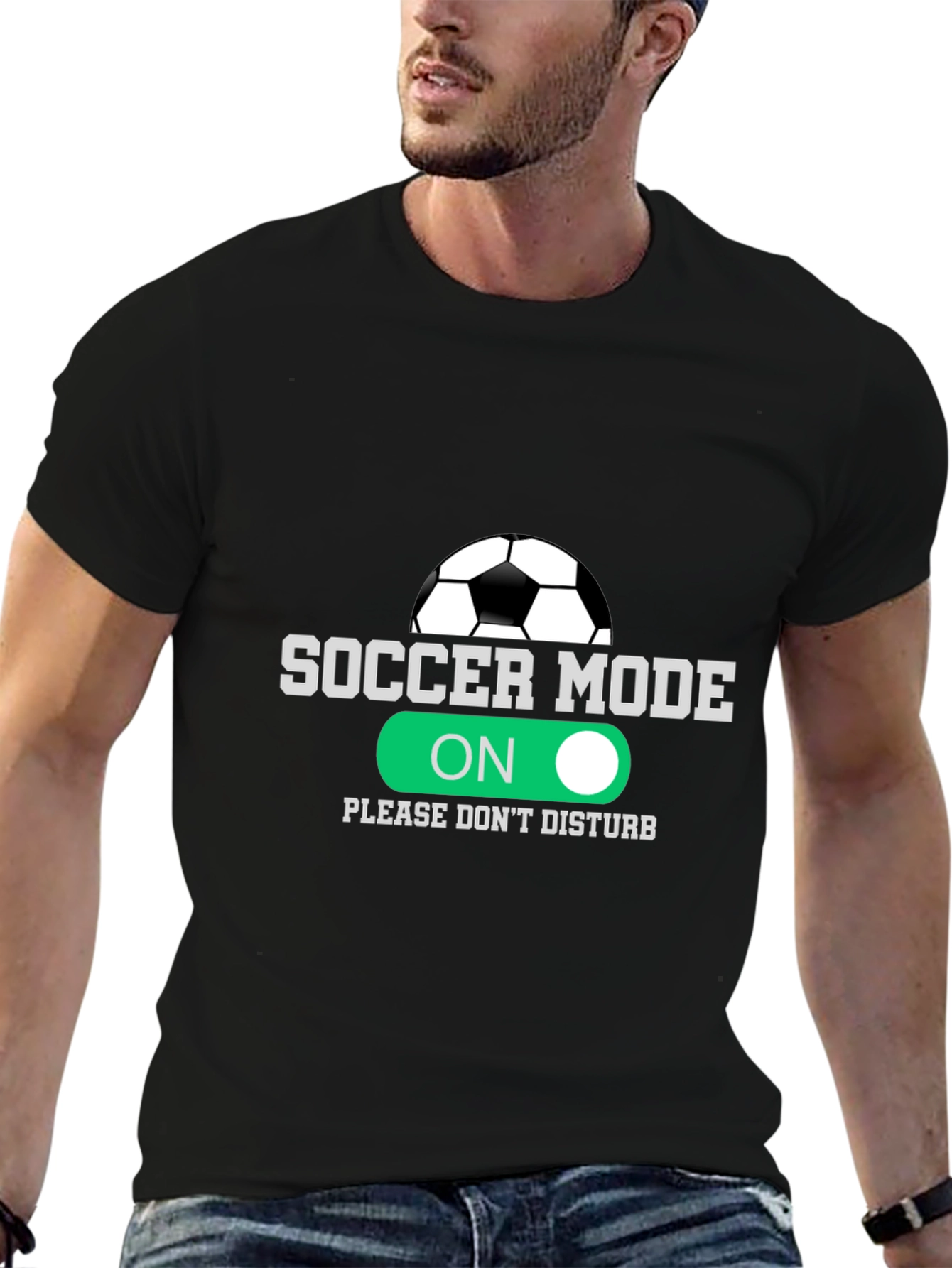 Soccer Mode On T-Shirt - Funny Football Tee for Soccer Fans