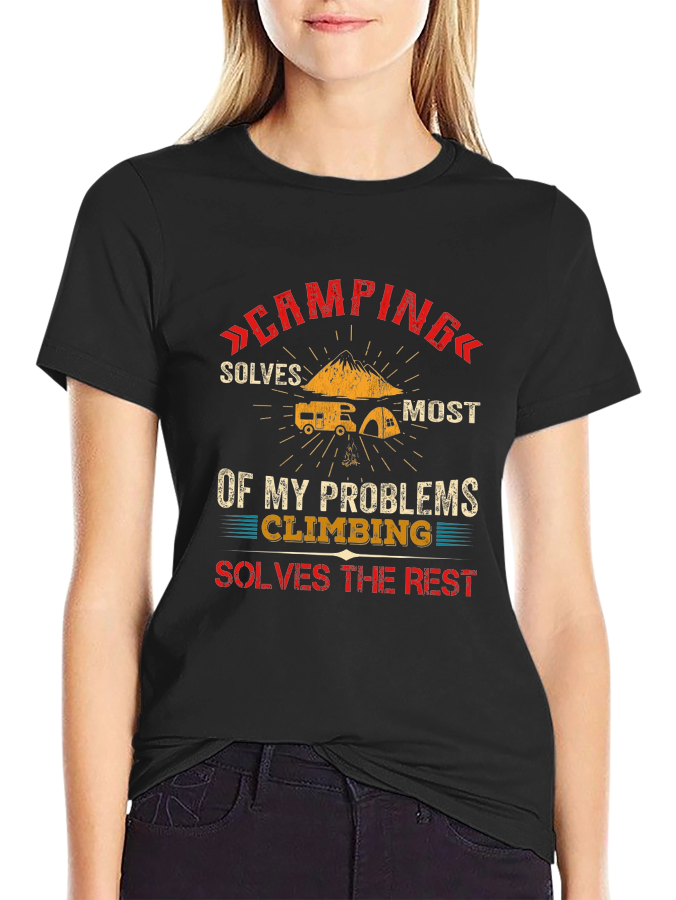 Camping & Climbing Problem Solver T-Shirt