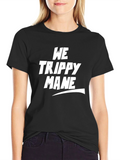 We Trippy Mane Graphic Tee - Black