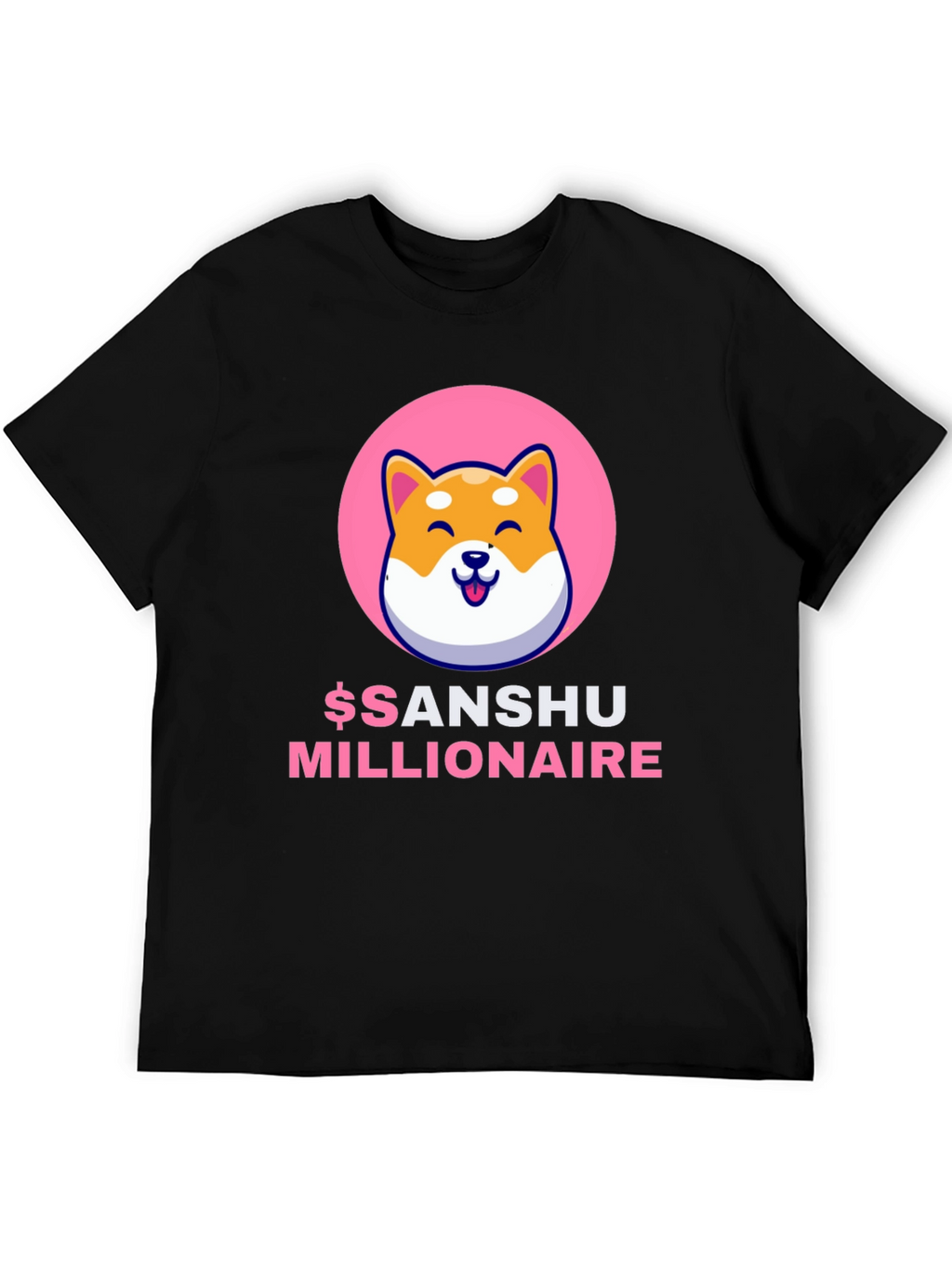 Sanshu Inu Millionaire Graphic Tee - Black