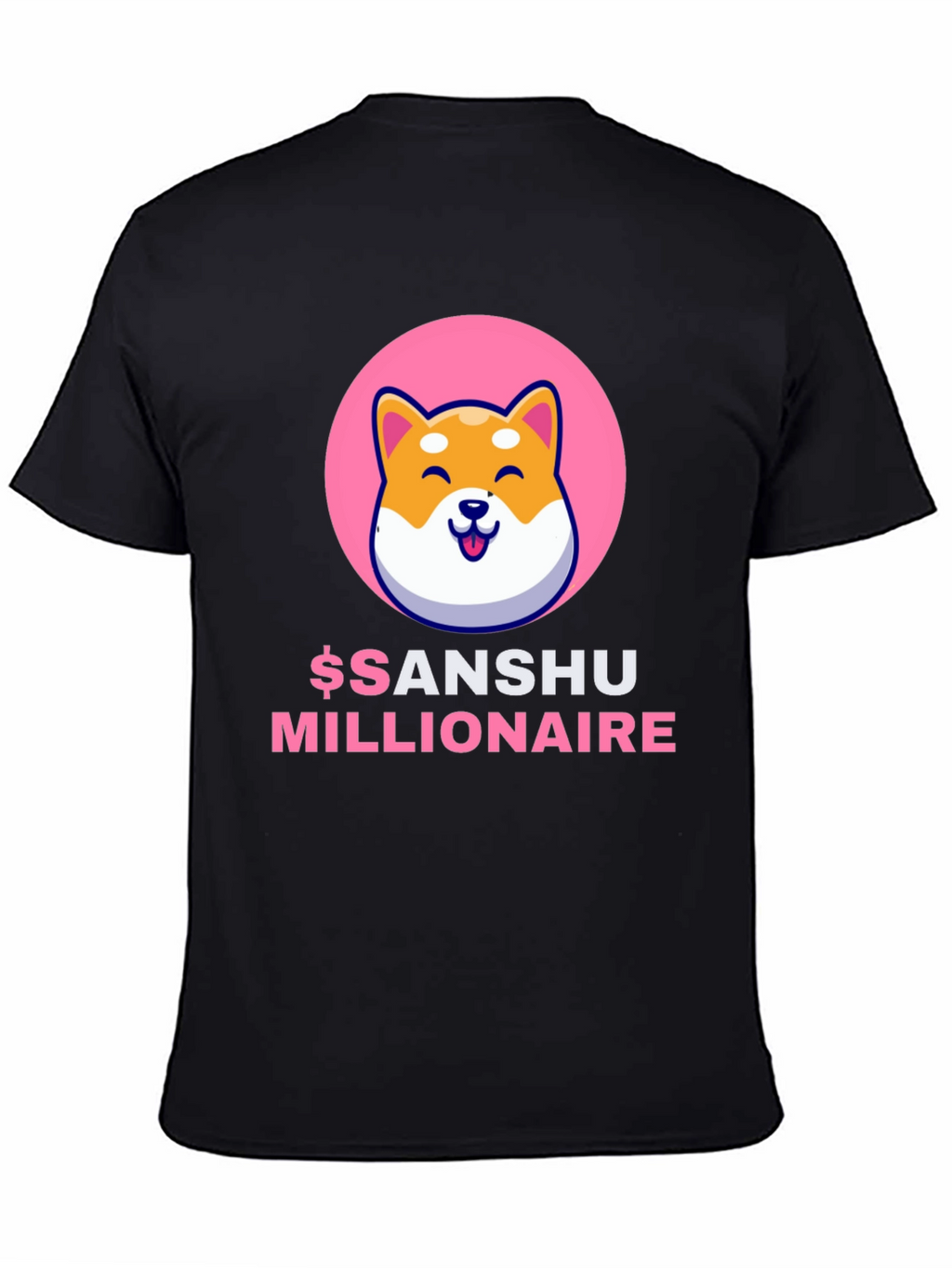 Sanshu Inu Millionaire Graphic Tee - Black